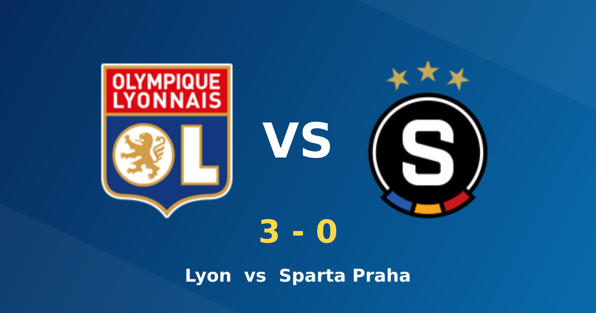 Lyon dismantle Sparta Praha 3-0 in commanding Champions League display