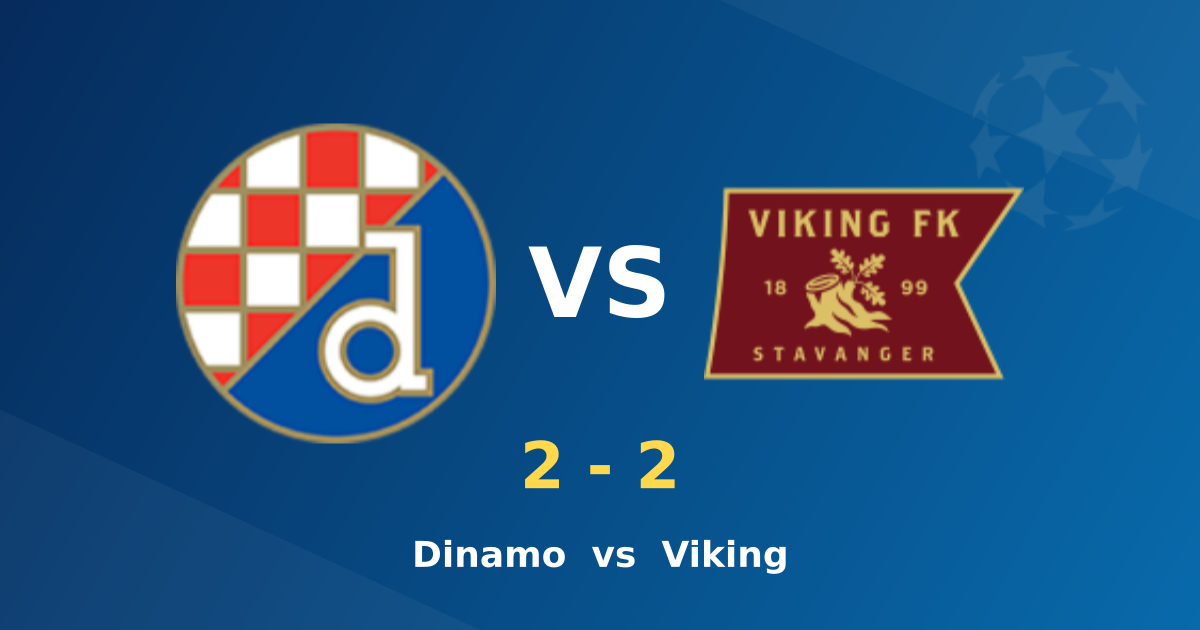 GNK Dinamo Zagreb 2-2 Viking FK: Points Shared in Zagreb