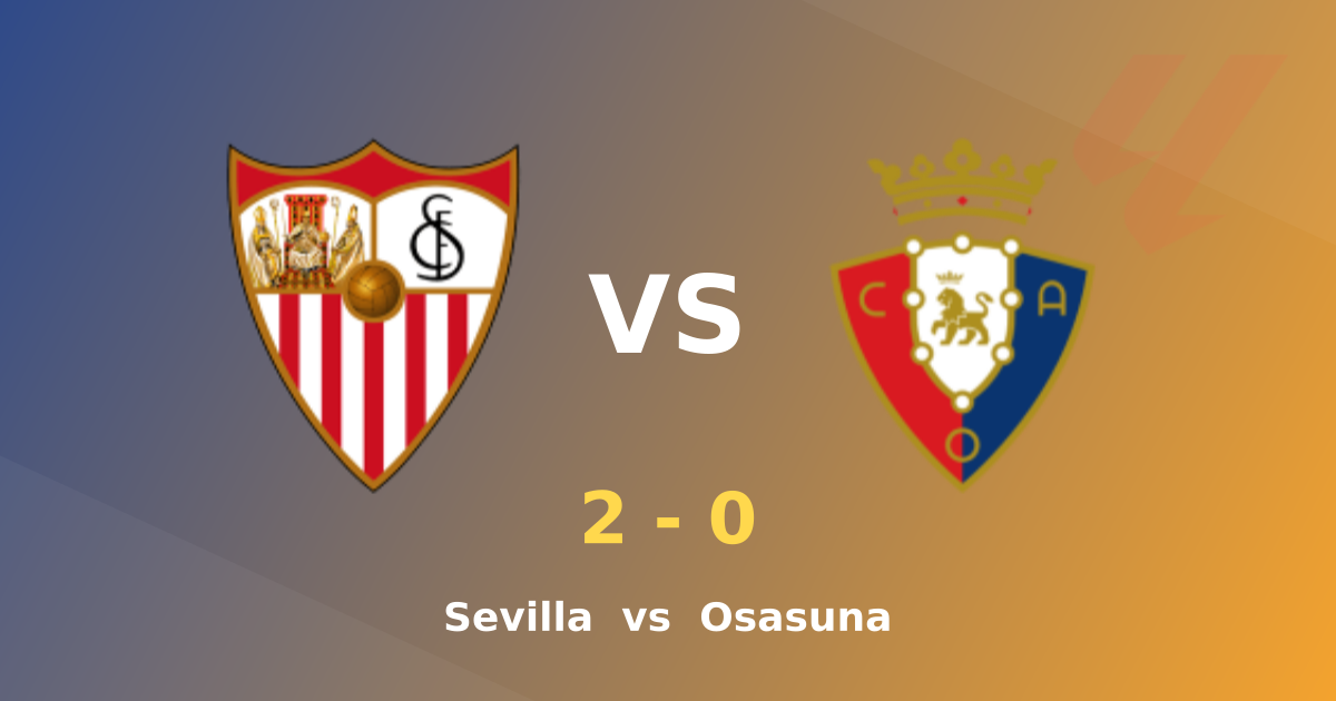 Sevilla grind out 2-0 win over Osasuna in LaLiga Round 10