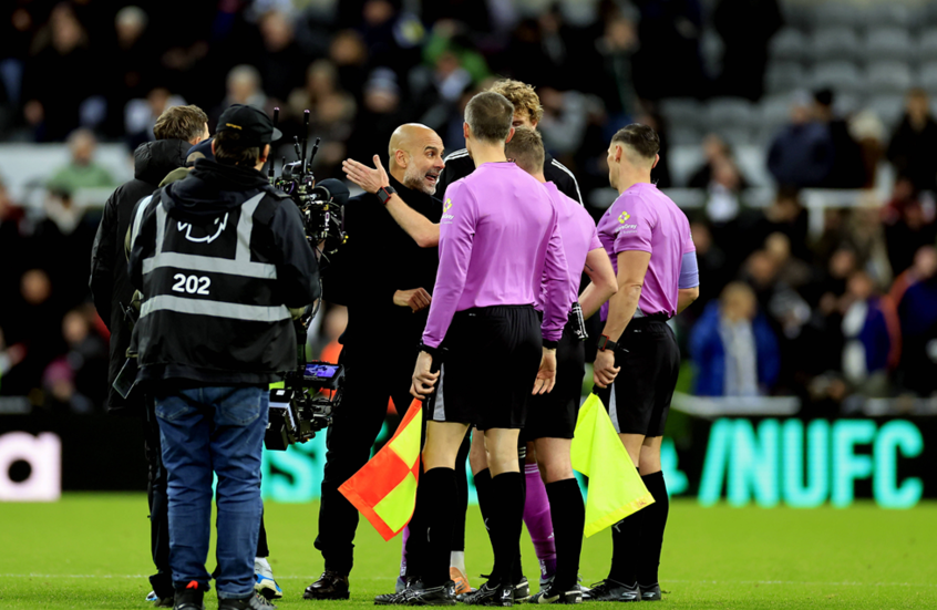 Guardiola apologizes to photographer after Manchester City's Newcastle defeat
